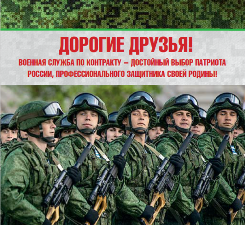 Информация о требованиях, предъявляемых к гражданам, изъявившим желание поступить на военную службу по контракту в Вооруженные Силы Российской Федерации